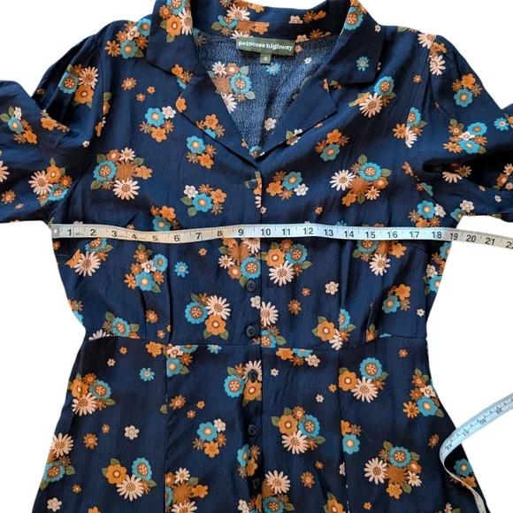 Princess Highway Floral Print Button Front Dress - Picture 11 of 13